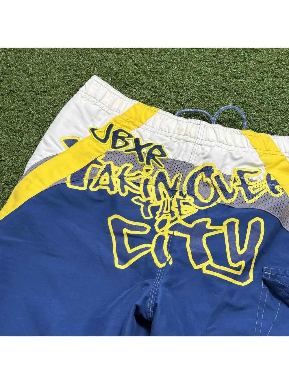 Vinatge Joe Boxer Swim Trunks Men Size S Mesh Lined Graffiti Y2K Beach Summer